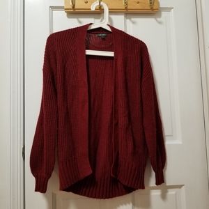 ♠ Wild Fable Cute Burgundy Wool Cardigan Women XS